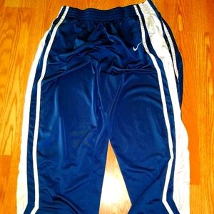 mens vintage 1990s xxl nike track pants Blue White